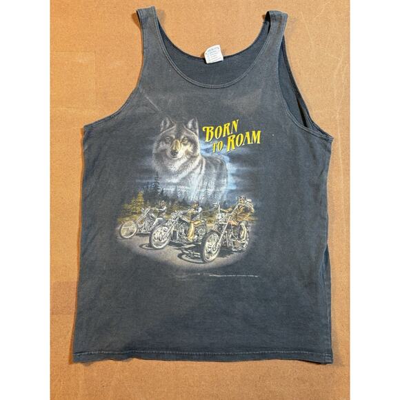 1992 CMJ 3D Emblem Harley Davidson Motorcycle Shirt Tank Fits XL 22.5x30 - Picture 1 of 10